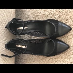 BCBG mesh pumps